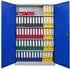 Proregal Elephant Flügeltürenschrank 2 Türen, Stahl, 180x120x40cm, Blau/Lichtgrau (RDZ4-17)