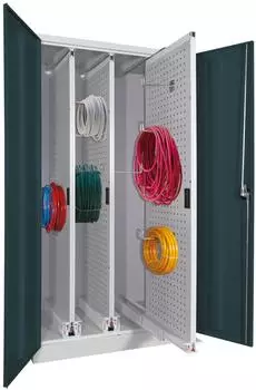 Pavoy Vertikalauszugsschrank Stahl 3 Ausz&uuml;ge 1950x1000x600mm RAL 7035/7016 (47473-100-603-735716)