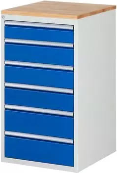 Rau Schubladenschrank L7.6, 580x650x1035mm, 6 Schubladen (L7.6)