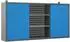 Jan Nowak BEN Werkzeugschrank Hängeschrank Metall Lochwand 120x60x20cm (Anthrazit-Blau)