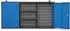 Jan Nowak BEN Werkzeugschrank Hängeschrank Metall Lochwand 120x60x20cm (Anthrazit-Blau)