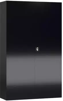 L&Uuml;LLMANN ClassiX Metall-Mehrzweckschrank 194,5x120x42cm Tiefschwarz (X-530379)