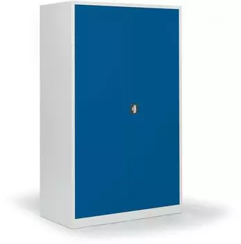 Soennecken Stahlschrank 5 OH, abschlie&szlig;bar, enzianblau/lichtgrau, 120x195x42cm (820206156)