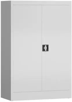 Steelboxx ClassiX Metall-Mehrzweckschrank 2 T&uuml;ren 120x80x38cm RAL 9003 Signalwei&szlig; (ClassiX)