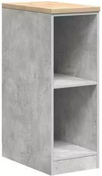 vidaXL Garagen-Aufbewahrungsschrank betongrau Massivholz Kiefer (860529)