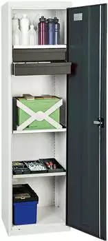 stumpf Werkzeug- und Materialschrank Serie 3000 RAL 7035/7016, 2 Schubladen 100mm, 3 Auszugsb&ouml;den (3005171)