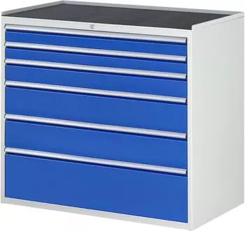 Rau Schubladenschrank Serie 7000 XXL 6 Schubladen mit Anti-Rutsch-Matte (03-XXL7.7A-MT.11)