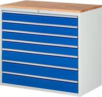 Rau Schubladenschrank 7 Schubladen XXL Buche-Top 4x120mm 3x150mm
