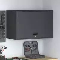 vidaXL Wandschrank f&uuml;r die Garage mit Gasdrucklift-T&uuml;r Anthrazit