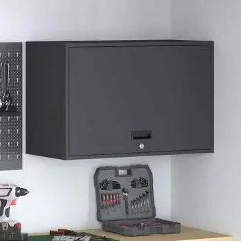 vidaXL Wandschrank für die Garage mit Gasdrucklift-Tür Anthrazit (883266)