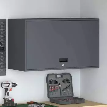vidaXL Wandschrank f&uuml;r Garage mit Gasdrucklift-T&uuml;r Anthrazit (883262)