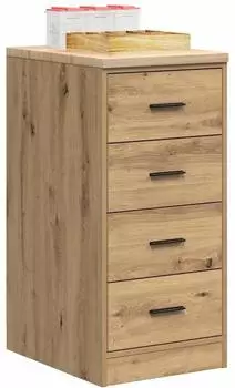 vidaXL Garagen-Aufbewahrungsschrank Kiefer Massivholz Artisan-Eiche (860597)