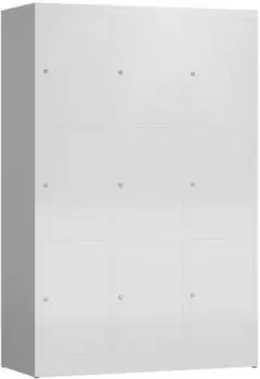 Steelboxx ClassiX Schließfachschrank 9 Fächer Stahl Lichtgrau (X-523330)