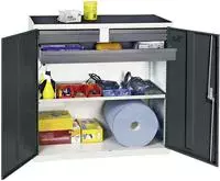 Stumpf Werkzeug- und Materialschrank Serie 3000 lichtgrau / anthrazitgrau + 2