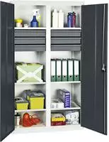 Stumpf Werkzeug- und Materialschrank Serie 3000 lichtgrau / anthrazitgrau + 6