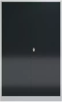 L&Uuml;LLMANN ClassiX Metallschrank 4 B&ouml;den 194,5x120x42cm Lichtgrau/Anthrazit (X-530378)