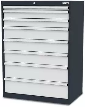 Simplaflex Werkzeugschrank 8 Schubladen 900x575x1220mm RAL 7016/7035
