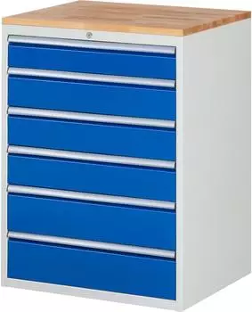 Rau Schubladenschrank XL7.6 770x650x1035mm, 6 Schubladen, B-Top 25mm (XL7.6)