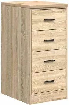 vidaXL Garagen-Aufbewahrungsschrank Kiefer Massivholz Sonoma-Eiche (860591)