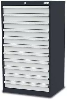 Simplaflex Schubladenschrank 11 Schubladen 700x575x1220mm RAL 7016/7035 (CL7H120110)