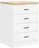 vidaXL Garagen-Aufbewahrungsschrank weiß 60x51x85cm Massivholz Kiefer (860598)