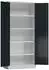 Steelboxx ClassiX Flügeltürenschrank Stahl 4 Fachböden 180x80x38cm lichtgrau/anthrazit