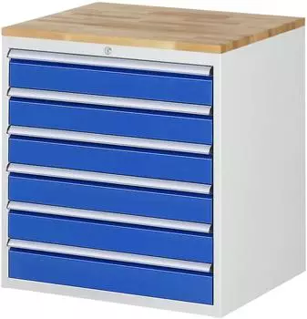 Rau Schubladenschrank Serie 7000 Buche-Top 6 Schubladen XL 120mm (770x650x825mm)