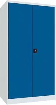 Pavoy Schwerlastschrank 6 Fachböden (200kg), 8 Schubladen, RAL 7035/5010 (36366-104-004-735510)