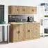 vidaXL Garage-Wandschrank Holzwerkstoff Artisan-Eiche (860659)