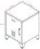 Jet-Line Minskow Stahlschrank 1-türig, anthrazit, 40x40x55cm (12244)