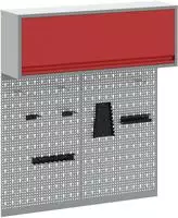 vidaXL Werkzeugschrank-Set 3 pcs Rot Pulverbeschichteter Stahl