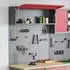 vidaXL Werkzeugschrank-Set 3-tlg. rot pulverbeschichteter Stahl (3321411)