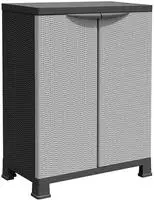 vidaXL Kunststoffschrank 68x39x92 cm Rattan-Design