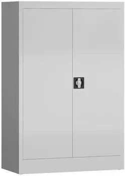 Steelboxx ClassiX Flügeltürenschrank Stahl, lichtgrau, 1200x800x380mm (X-530290)