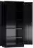 Steelboxx Aktenschrank Metall 2 Türen, 4 Fachböden, 1800x800x380mm, schwarz (X-530339)