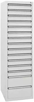 stumpf Schubladenschrank STS 410, 15 Schubladen, lichtgrau, 1800x500x500mm (STS 410)
