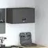 vidaXL Wandschrank für die Garage mit Gasdrucklift-Tür, schwarz (883280)