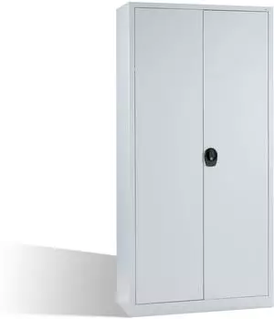 C+P Fl&uuml;gelt&uuml;renschrank Serie 89 light, Stahl, lichtgrau RAL 7035, H1950xB935xT400mm (RC16-01)