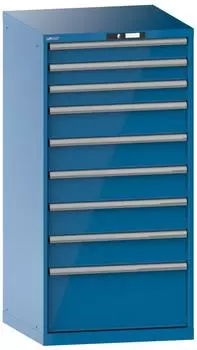 Lista Schubladenschrank 36x36E 9 Schubladen 717x725x1450mm RAL 5012 (13.106.010)