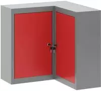 vidaXL Werkzeugschrank mit Regal Rot und Grau 55 x 55 x 55 cm