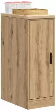 vidaXL Garagen-Aufbewahrungsschrank Massivholz Kiefer, Artisan-Eiche (860561)