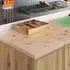 vidaXL Garagen-Aufbewahrungsschrank Massivholz Kiefer, Artisan-Eiche (860561)