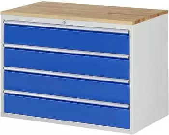 Rau Schubladenschrank Buche-Top 4 Schubladen XXL 180mm (Serie 7000)