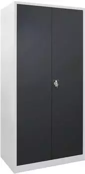 ADB Flügeltürenschrank Metall RAL7035/7016, 1950x920x500mm (40755)