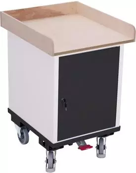 VARIOfit Fl&uuml;gelt&uuml;renschrank mit Ladefl&auml;che RAL 7016 anthrazitgrau (sw-500.014/AG)
