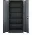 Jan Nowak Aktenschrank Metall, abschließbar, 90x195x60cm, anthrazit (JAN H D600)