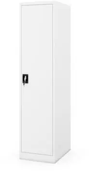 Jan Nowak ALEX D600 Aktenschrank, Metall, wei&szlig;, abschlie&szlig;bar, 45x185x60cm (ALEX D600)