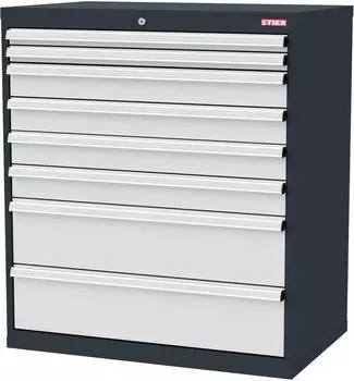 STIER Schubladenschrank 7 Schubladen, 900x575x1020mm, 80kg (907613)