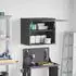vidaXL Garagen-Wandschrank mit Gasdrucklift-Tür, schwarz (883268)