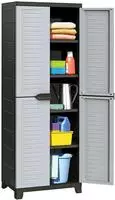 vidaXL Kunststoffschrank 65x45x181 cm